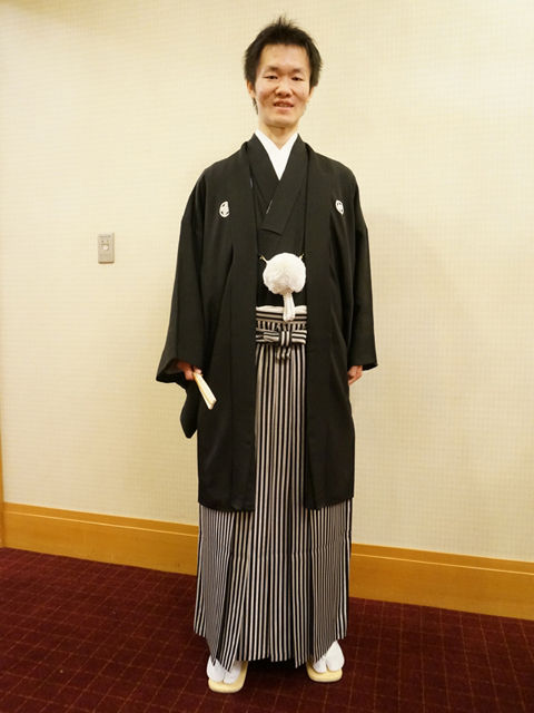ほーりーの紋服姿