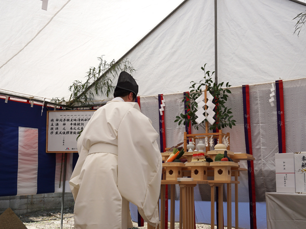宿坊地鎮祭の祝詞