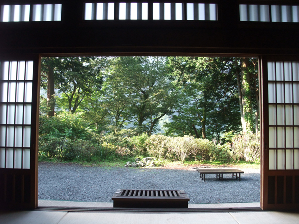 大陽寺の客室から