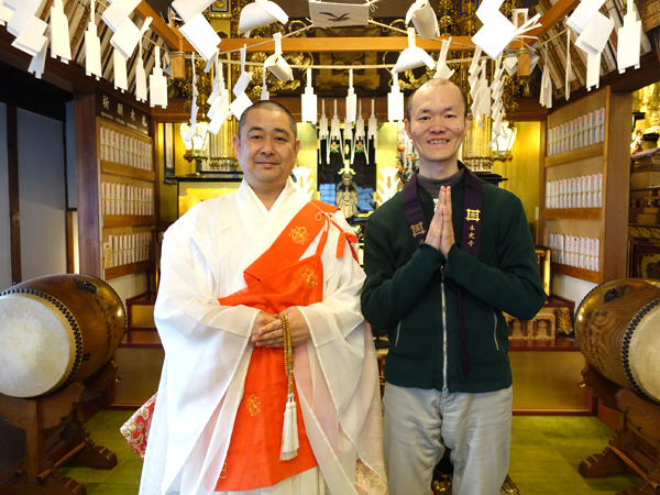 尾藤住職＆ほーりー