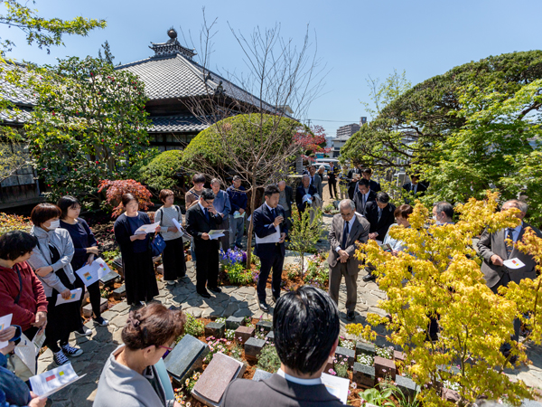 岩手県盛岡市の徳玄寺盛岡庭苑の開眼法要